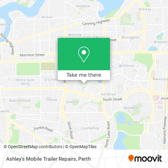 Ashley's Mobile Trailer Repairs map