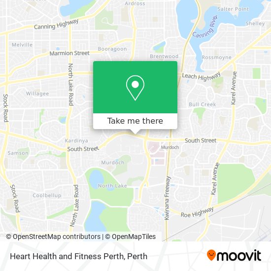 Heart Health and Fitness Perth map