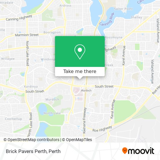 Brick Pavers Perth map