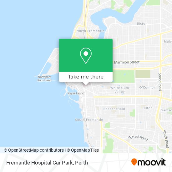 Fremantle Hospital Car Park map