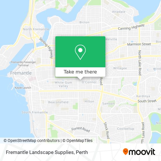 Fremantle Landscape Supplies map