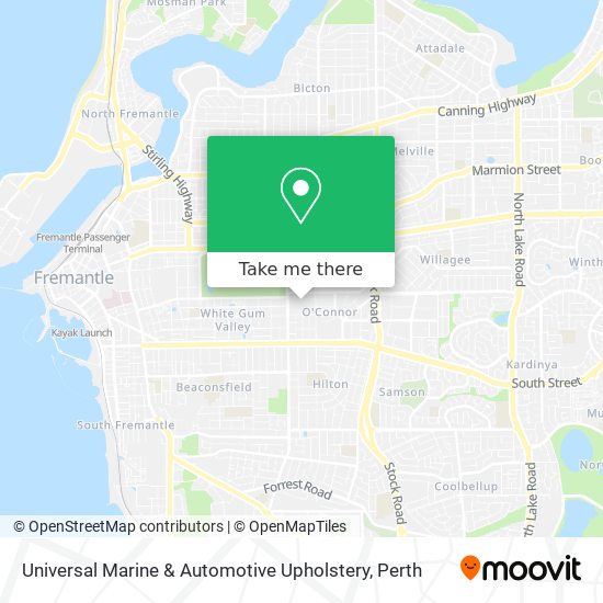 Universal Marine & Automotive Upholstery map