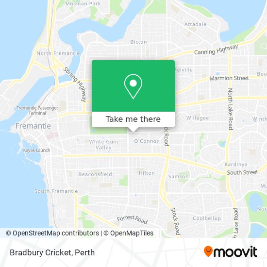 Bradbury Cricket map