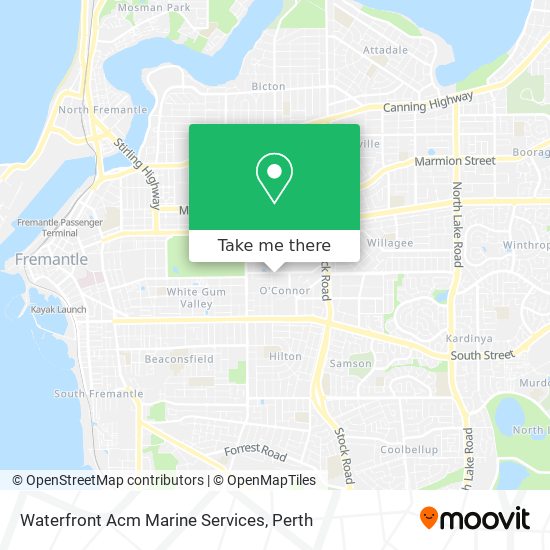 Waterfront Acm Marine Services map