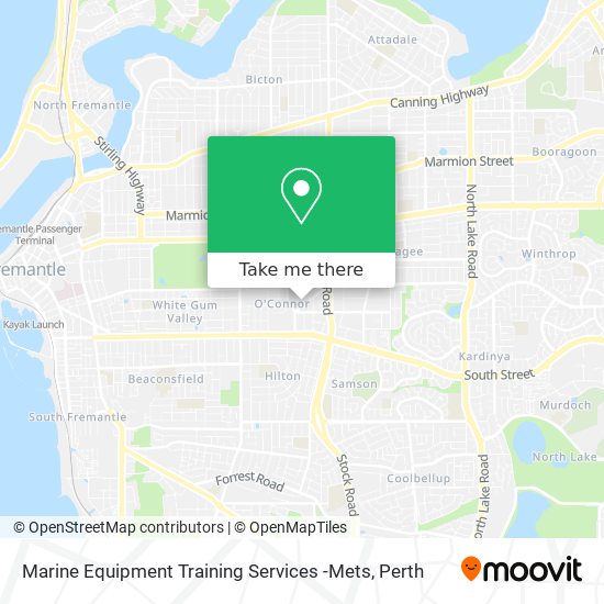 Marine Equipment Training Services -Mets map