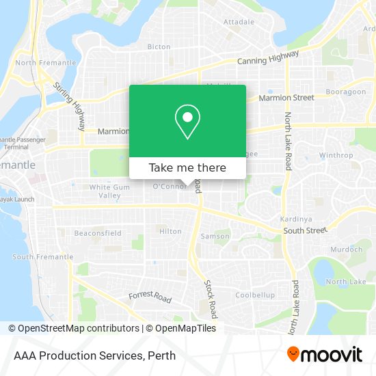 AAA Production Services map