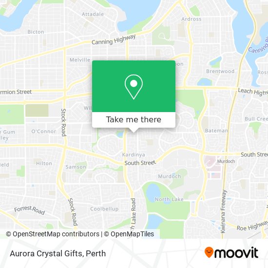 Aurora Crystal Gifts map