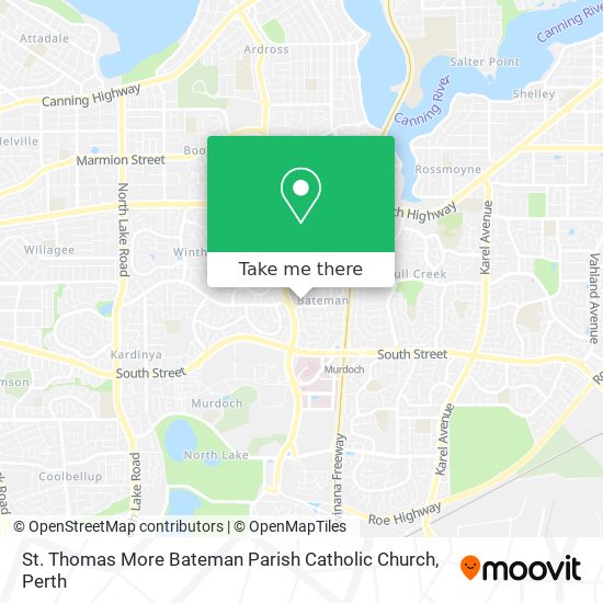St. Thomas More Bateman Parish Catholic Church map
