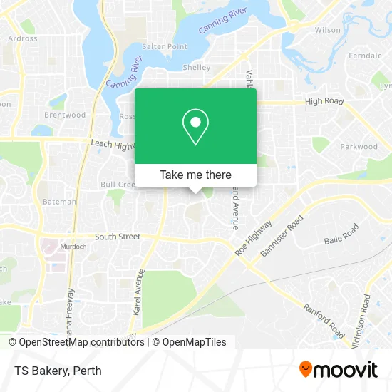Mapa TS Bakery