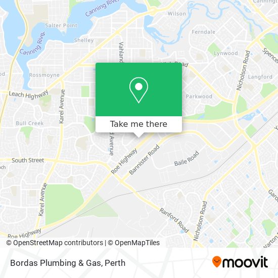 Bordas Plumbing & Gas map