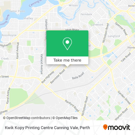 Kwik Kopy Printing Centre Canning Vale map