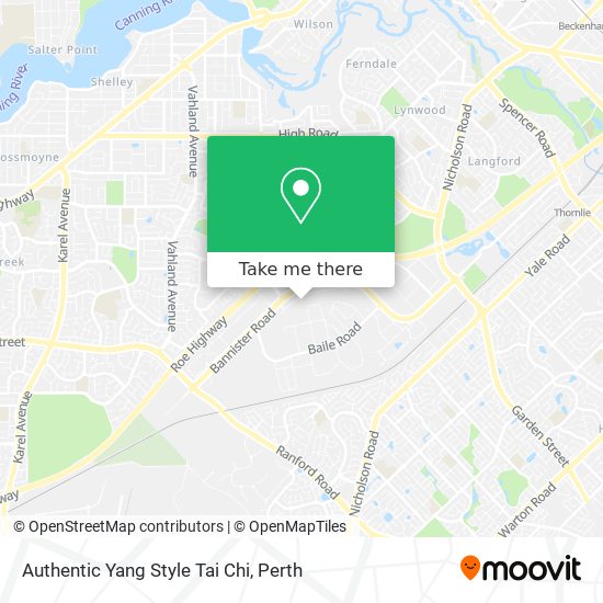 Authentic Yang Style Tai Chi map