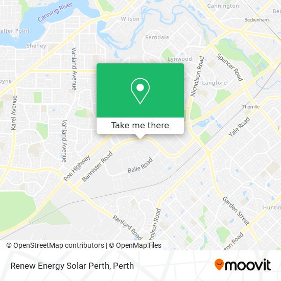 Renew Energy Solar Perth map