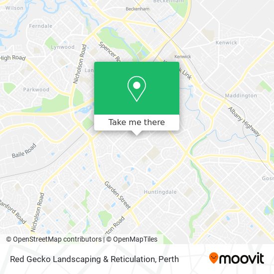 Red Gecko Landscaping & Reticulation map