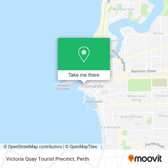 Mapa Victoria Quay Tourist Precinct