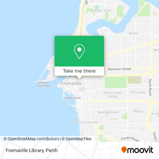 Fremantle Library map