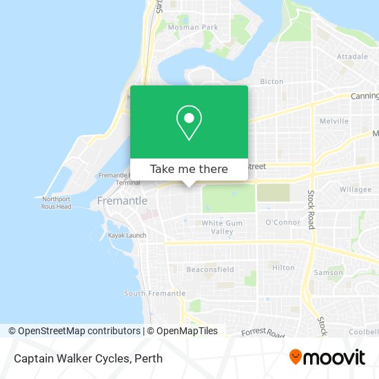 Captain Walker Cycles map