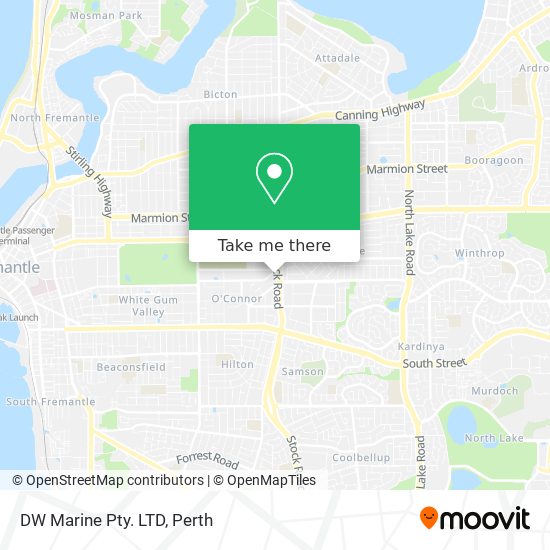 DW Marine Pty. LTD map