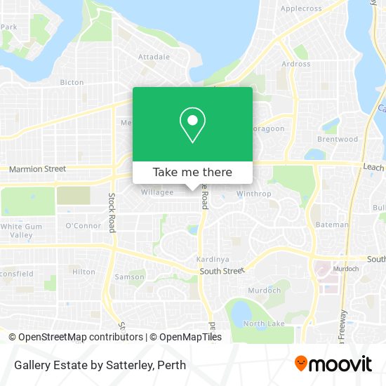 Gallery Estate by Satterley map