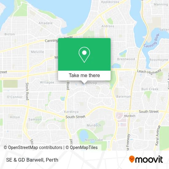 Mapa SE & GD Barwell