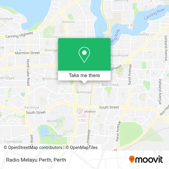 Mapa Radio Melayu Perth