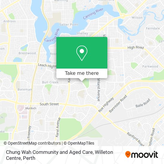 Chung Wah Community and Aged Care, Willeton Centre map