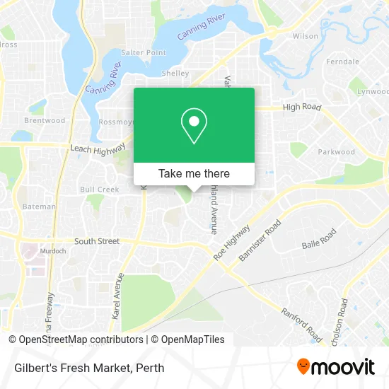 Mapa Gilbert's Fresh Market
