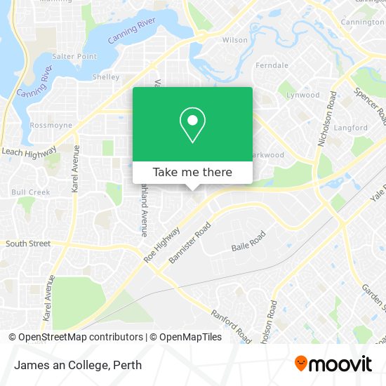 James an College map