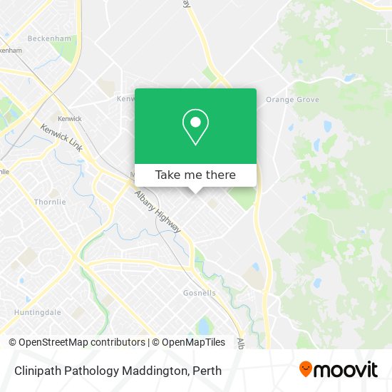 Clinipath Pathology Maddington map