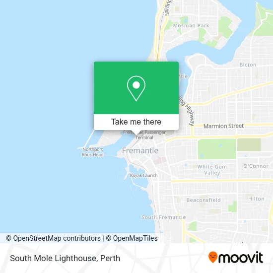 Mapa South Mole Lighthouse