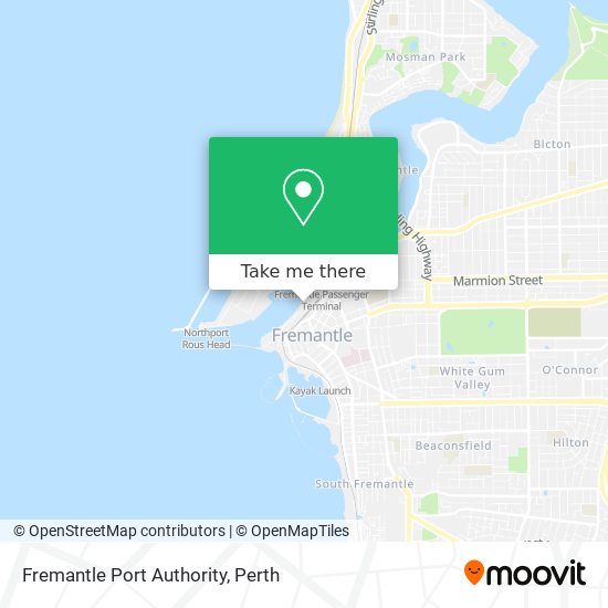 Fremantle Port Authority map