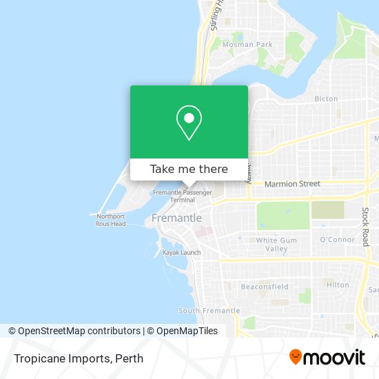 Tropicane Imports map