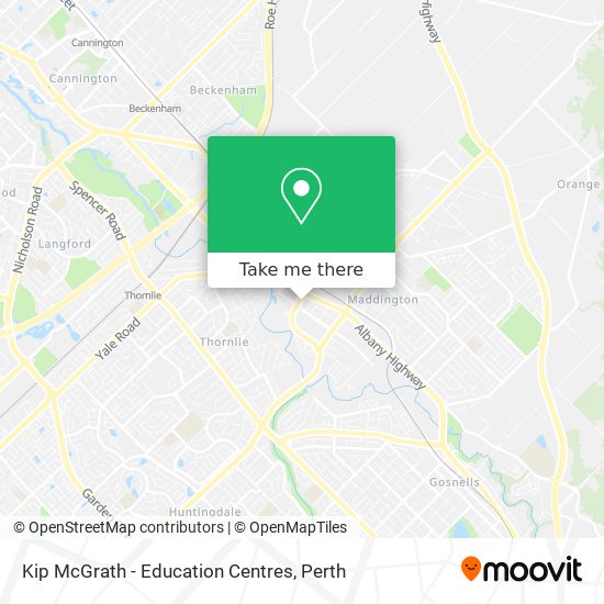 Kip McGrath - Education Centres map