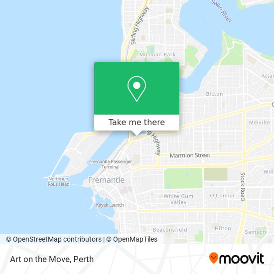 Art on the Move map