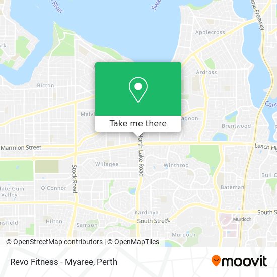 Revo Fitness - Myaree map
