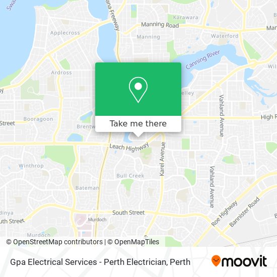 Gpa Electrical Services - Perth Electrician map
