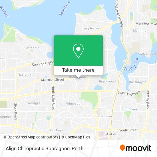 Align Chiropractic Booragoon map