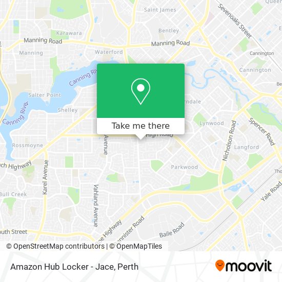 Amazon Hub Locker - Jace map