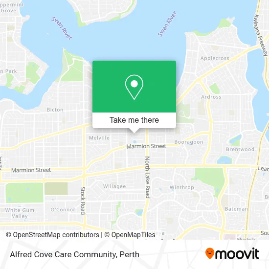 Mapa Alfred Cove Care Community