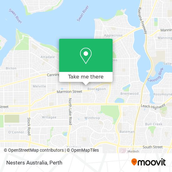 Nesters Australia map