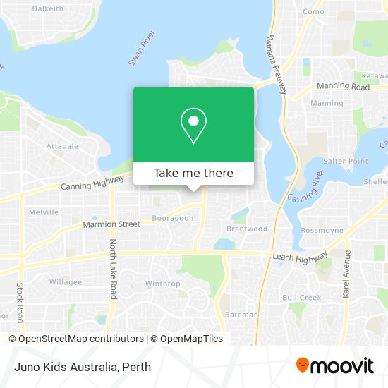Juno Kids Australia map