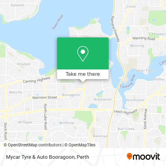 Mycar Tyre & Auto Booragoon map