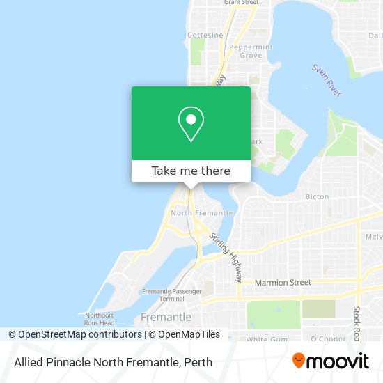 Allied Pinnacle North Fremantle map