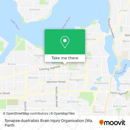 Mapa Synapse-Australia's Brain Injury Organisation