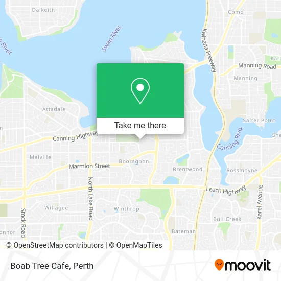Mapa Boab Tree Cafe