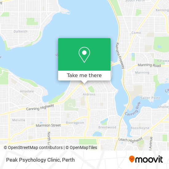 Peak Psychology Clinic map