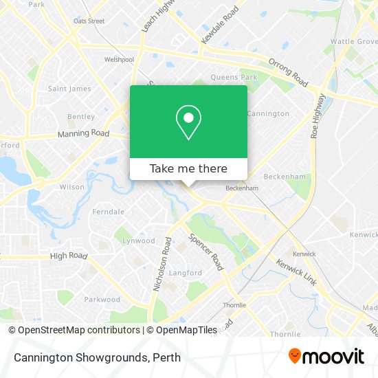 Cannington Showgrounds map