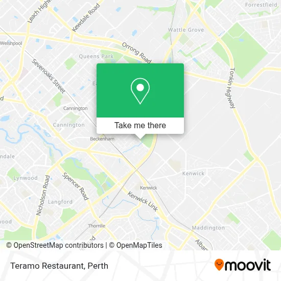 Mapa Teramo Restaurant
