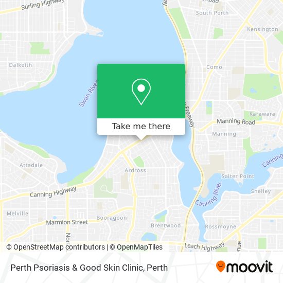 Mapa Perth Psoriasis & Good Skin Clinic