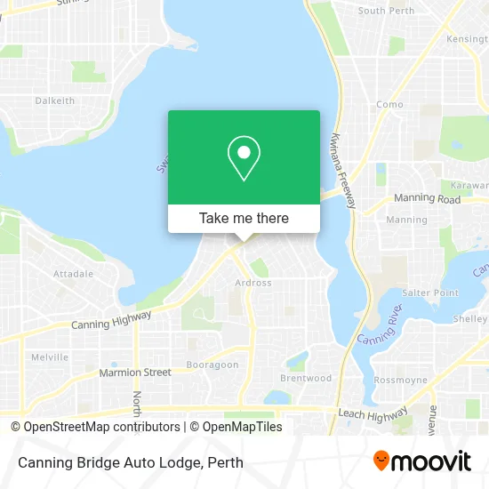 Mapa Canning Bridge Auto Lodge